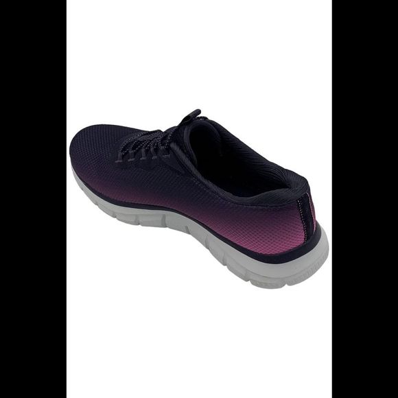 Skechers Track Ombre Vegan Washable Bungee Navy/Hot Pink - Medium - Picture 3 of 3